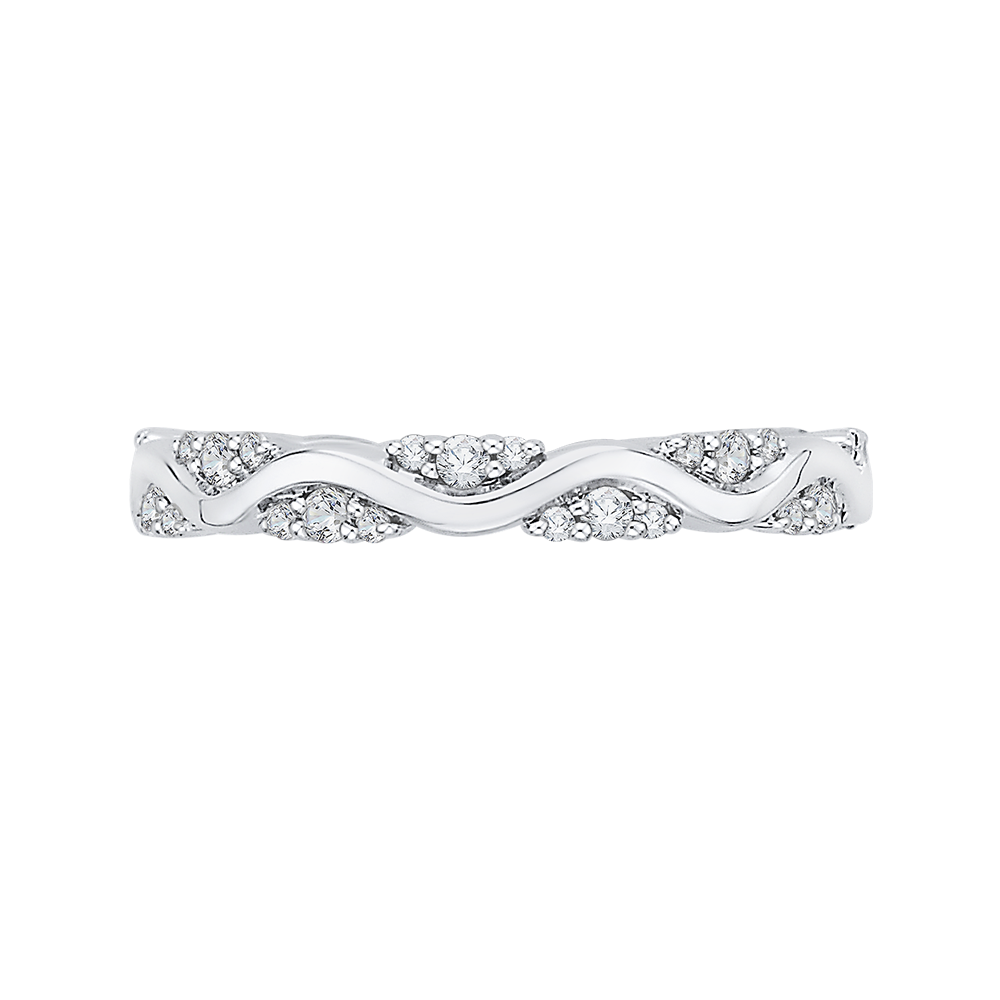 14K White Gold 1/3 Ct Diamond Lecirque Fashion Ring - Shah Luxury