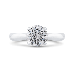 18K White Gold Diamond Engagement Ring (Semi-Mount)