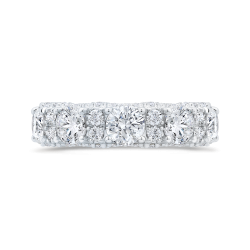 14K White Gold with Round Diamond Eternity Ring