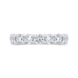 14K White Gold with Round Diamond Eternity Ring