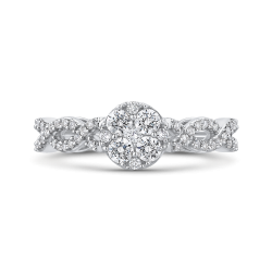 10K White Gold 5/8 Ct Diamond Fashion Ring