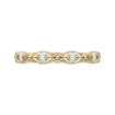 14K Yellow Gold Round Diamond Eternity Wedding Band