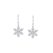 Sterling Silver, Diamond Dangle Earrings (0.09 cttw)