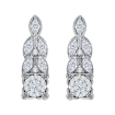 14K White Gold 1 Ct Diamond Lecirque Fashion Earrings.