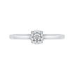 14K White Gold .13 Ct Diamond Lecirque Fashion Ring