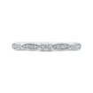 14K White Gold Round Diamond Half-Eternity Wedding Band