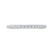 14K White Gold Round Diamond Half-Eternity Wedding Band